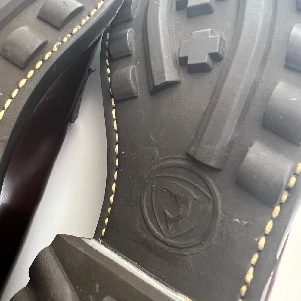 Robert Clergerie Dark Brown Chunky Heel Loafers - Picture 11 of 11